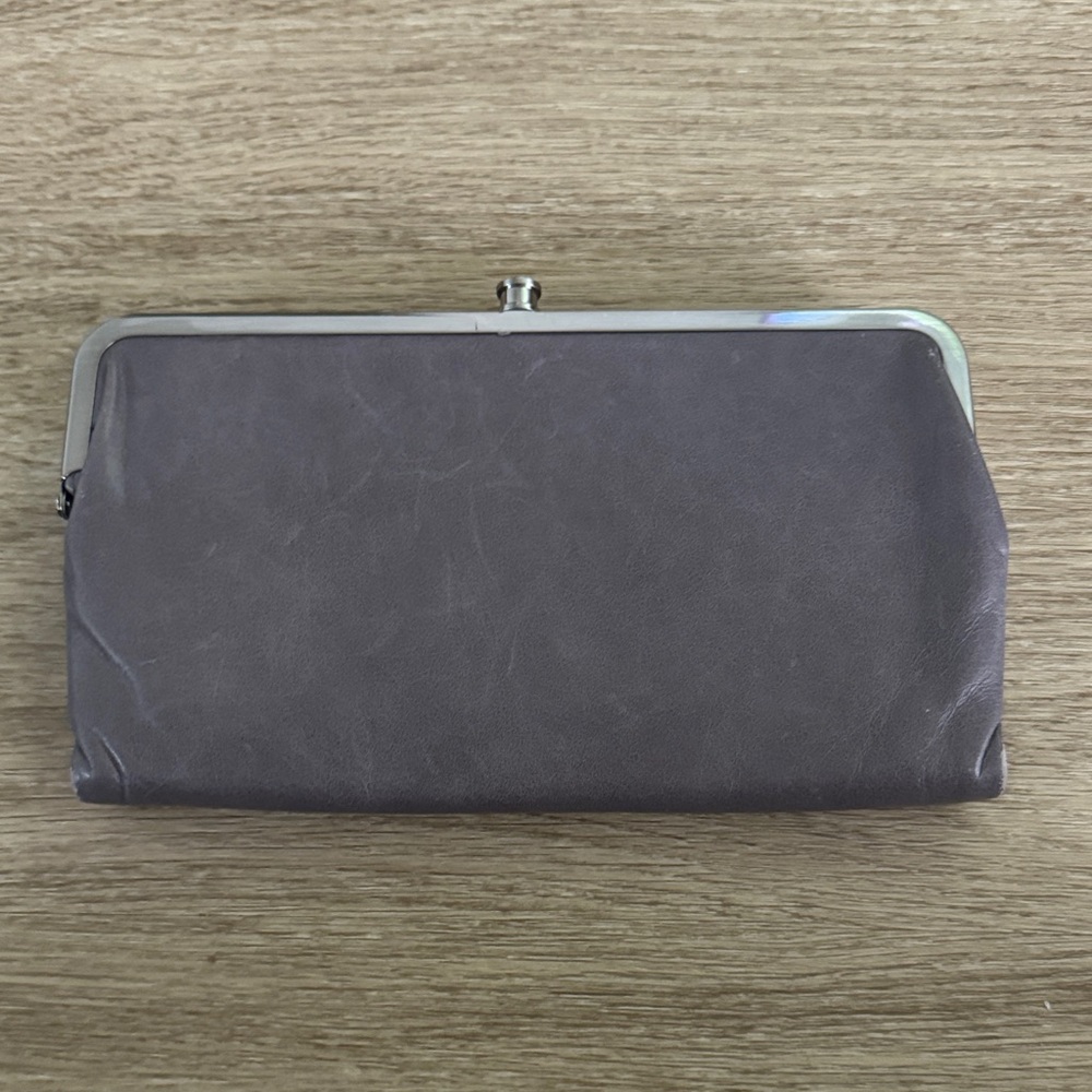 Hobo Gray Clutch Wallet